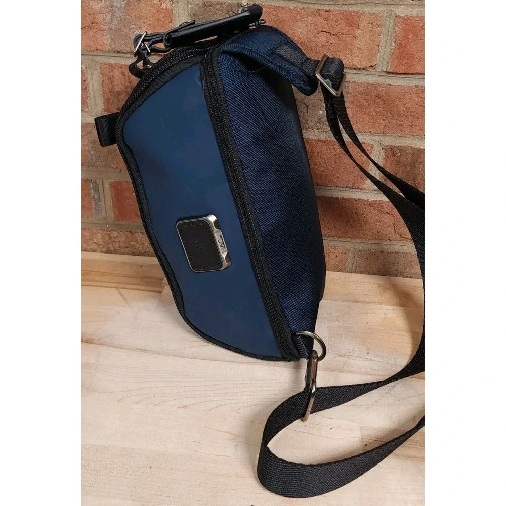 TUMI Alpha Bravo Platoon Sling Bag Backpack Navy Blue Nylon Crossbody 232799NVY